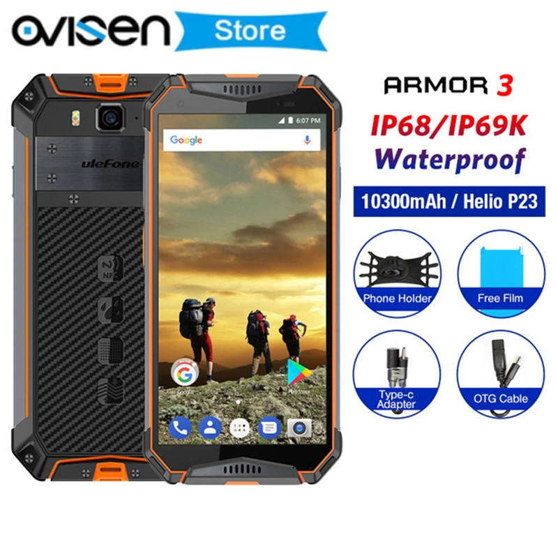 Ulefone Armor 3 смартфон с 5 7 дюймовым дисплеем восьмиядерным процессором ОЗУ 4 Гб ПЗУ 64