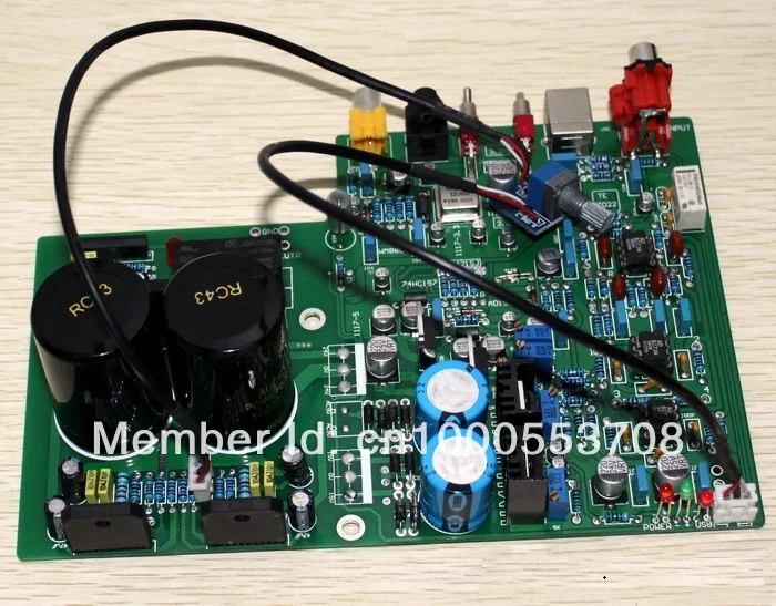 DAC1955 AD1955 + WM8805 PCM2706 AD827 LM3886TF усилитель оптического волокна Coxial USB декодирующий |