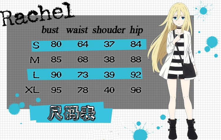 Anime Angels of Death Ray Cosplay Costume - Rachel Gardner Women's Cosplay Outfit Satsuriku No Tenshi Cos Full Set with Bag image 5