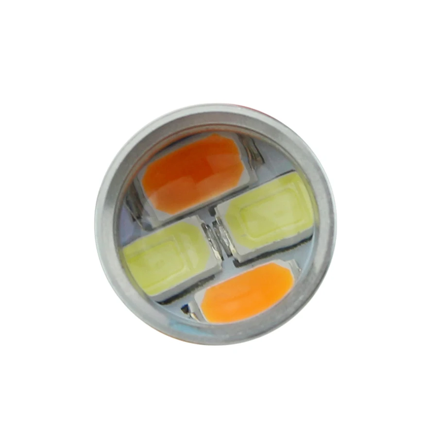 YCCPAUTO 2 шт. 1156 T20 светодиодный двухцветный W21W PY21W P21w Canbus поворотники без ошибок DRL 20