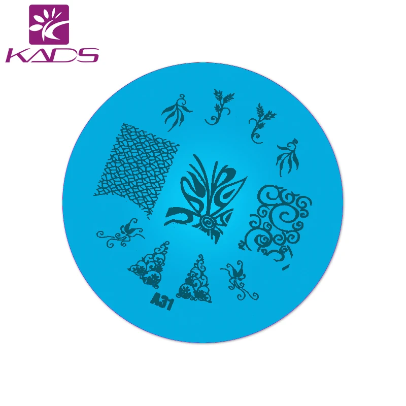 KADS A31 Ногтей Штамповки Плиты Искусства Ногтя Штамповка Изображения Шаблона Stamp