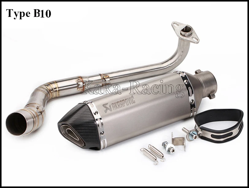 N-MAX 155 мотоцикл Akrapovic глушитель выхлопной трубы для Yamaha NMAX155 NMAX125 N MAX NMAX 155 - Цвет: Type B10