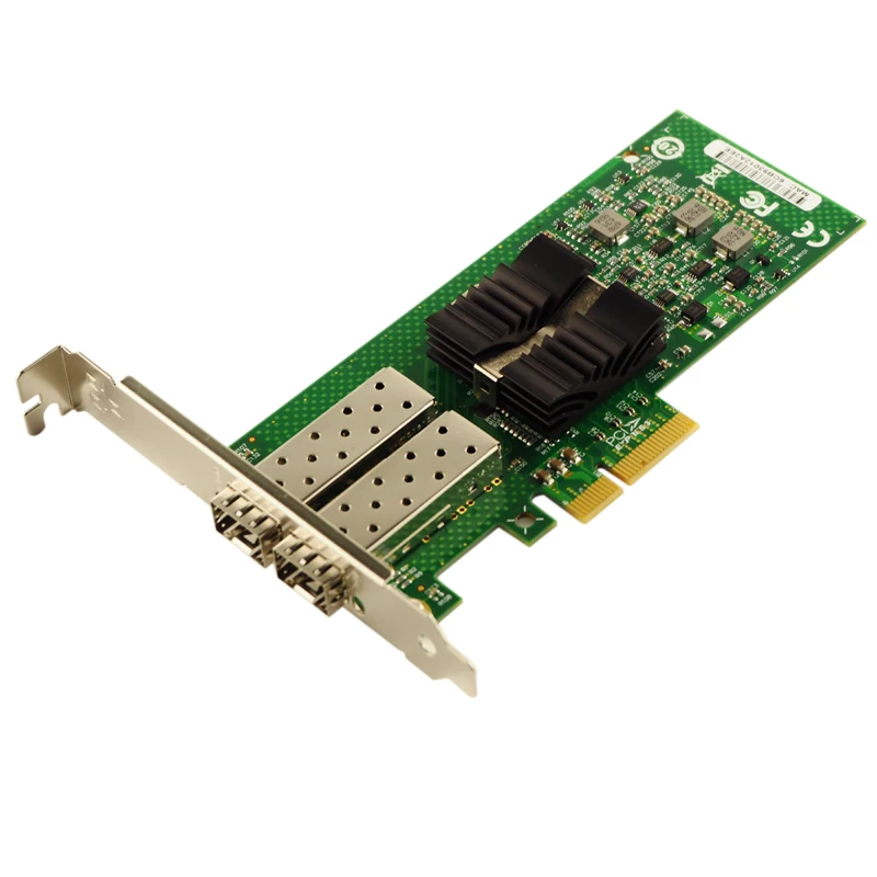 Двухпортовый SFP волоконный гигабитный Ethernet адаптер сервера NIC E1G42EF 1000 Мбит/с LC|gigabit