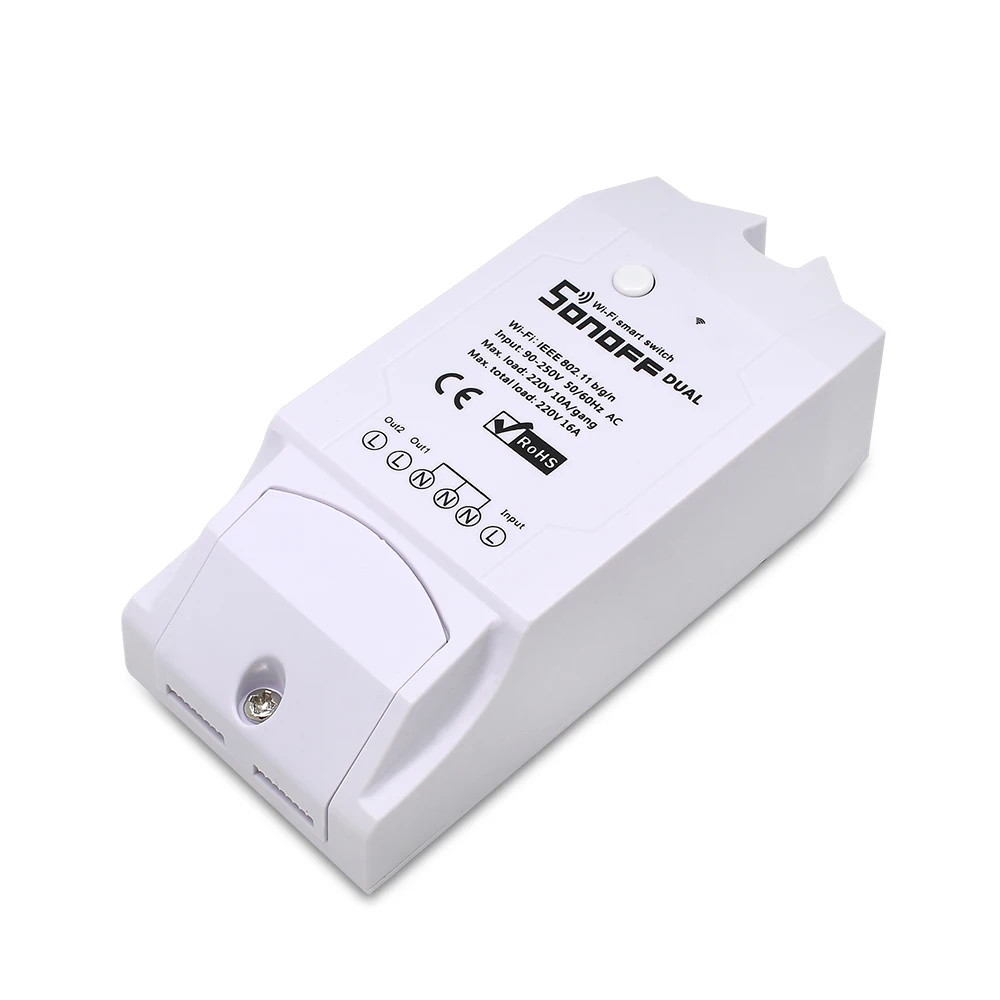Умный беспроводной Wi Fi переключатель Sonoff POW R2 15 А измерение энергопотребления в