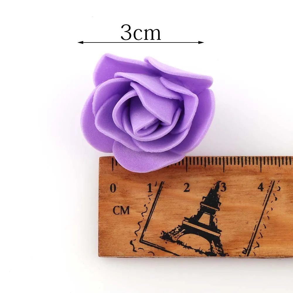 About 50Pcs 3cm Mix Color Rose Foam With Yarn Mini Artificial Silk Flowers Bouquet Wedding Decoration Wreaths | Дом и сад