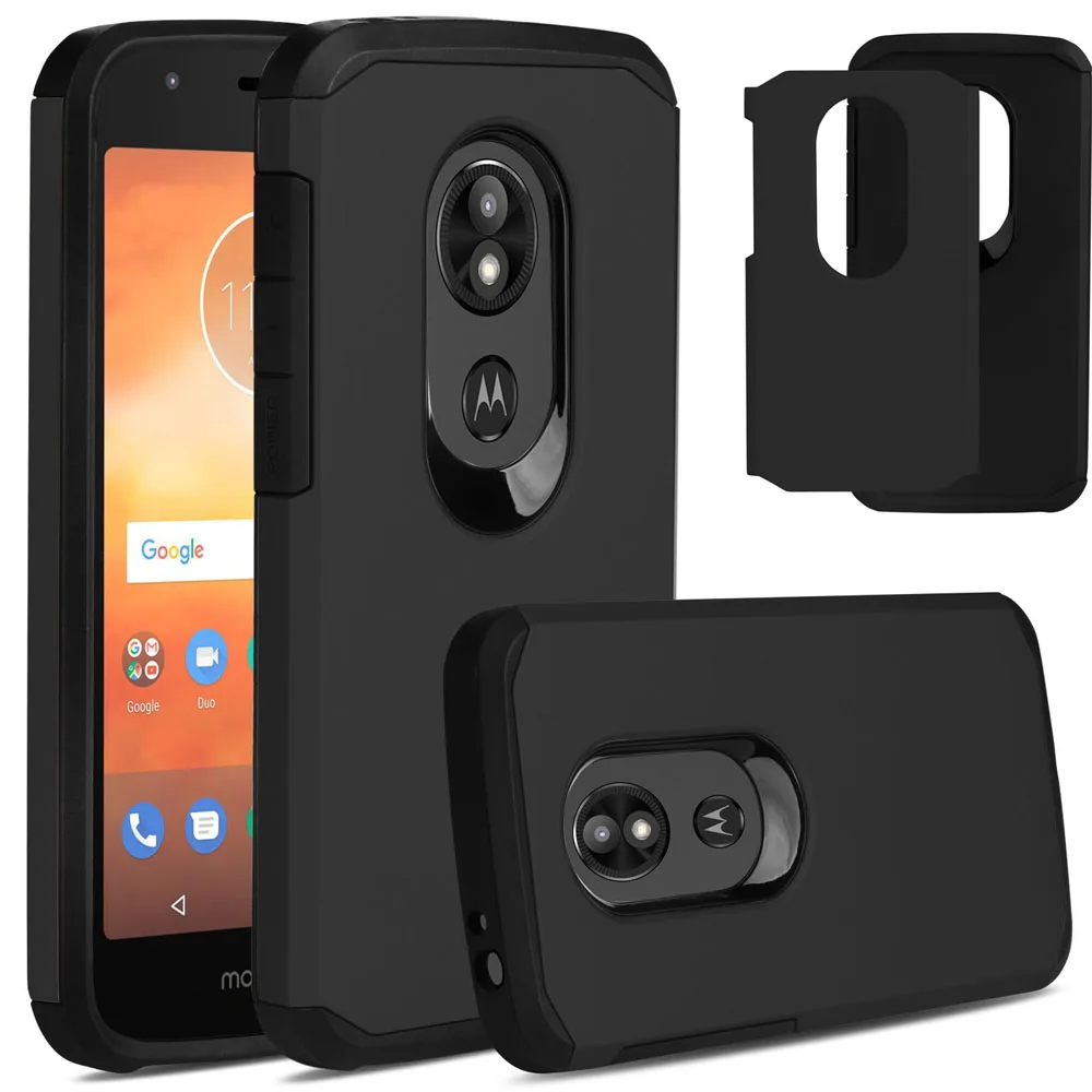 Чехол для Motorola Moto E5 Play / Cruise двухслойный Гибридный Прочный чехол тонкий