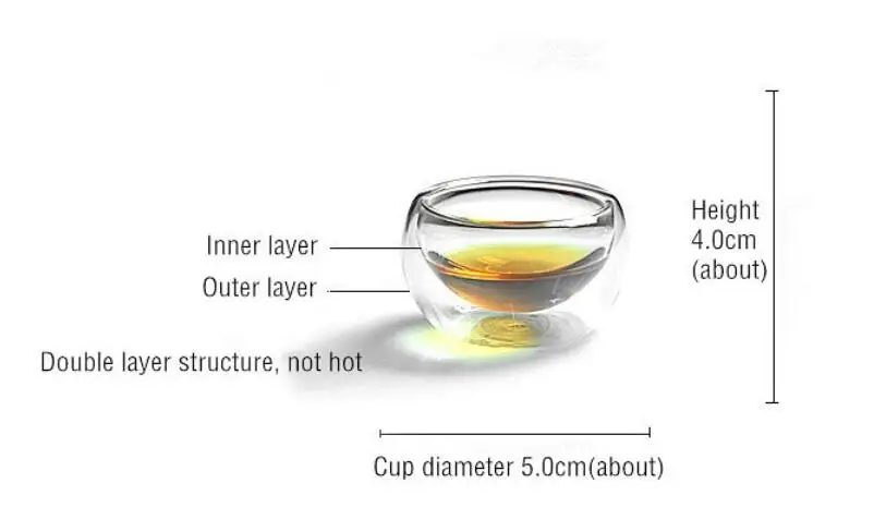 50 мл чайная чашка с двойными стенками и фильтром набор термостойкая посуда для