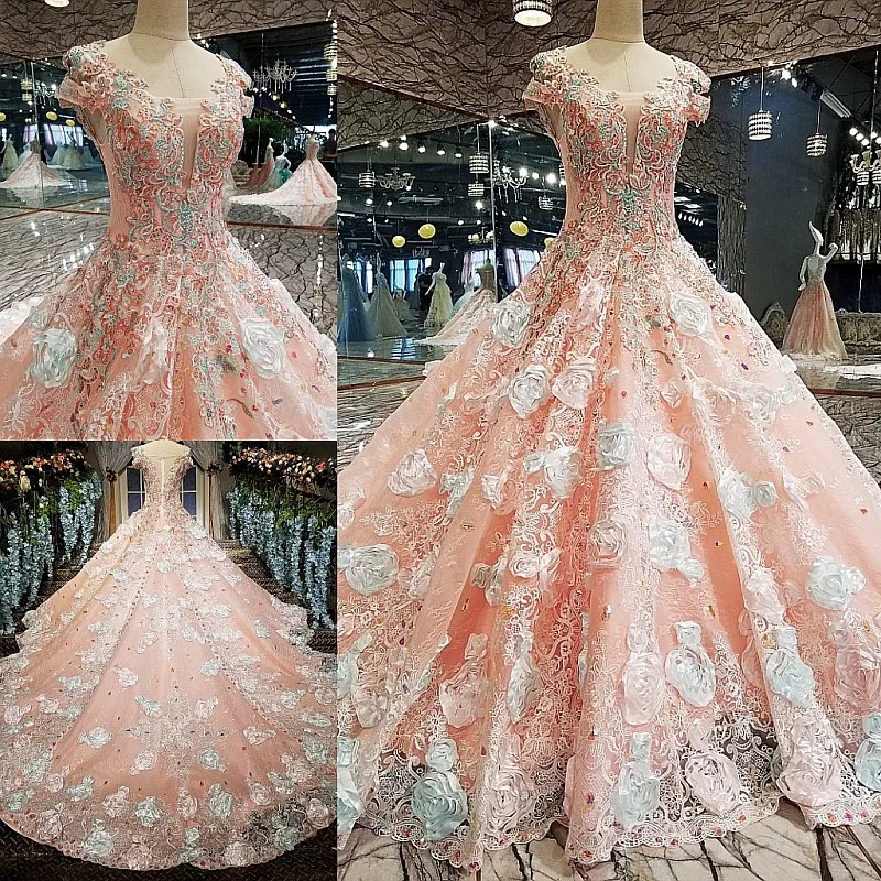 2017 винтажное высококачественное розовое кружевное платье с цветочной