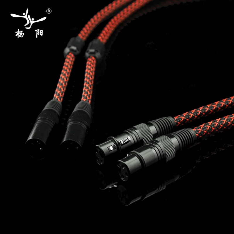 YYAUDIO 1 пара Hifi 2 XLR штекер гнездо балансировочный аудиокабель высокая