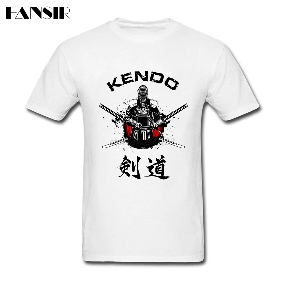 Футболка Kendo Warrior Мужская с коротким рукавом тенниска из хлопка майка большого