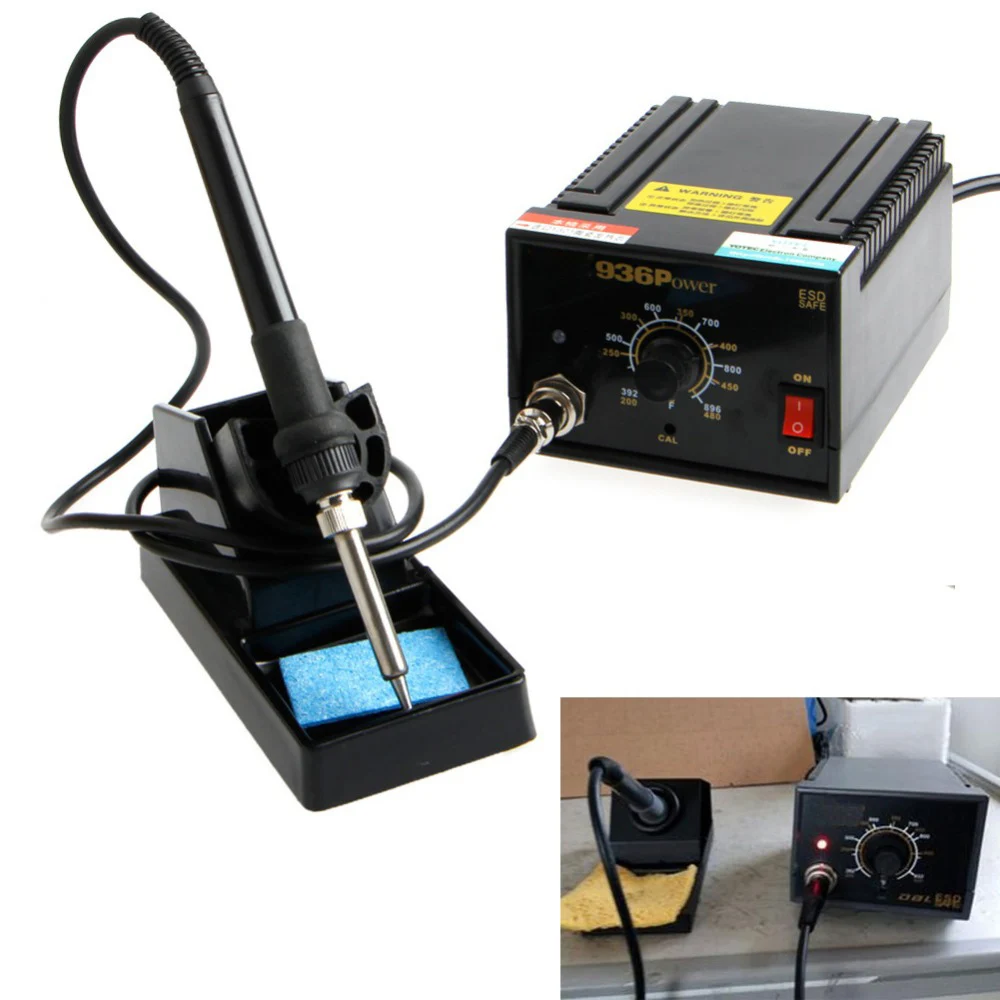 

936 Power Electric Soldering Station SMD Rework Welding Iron 110V 220V