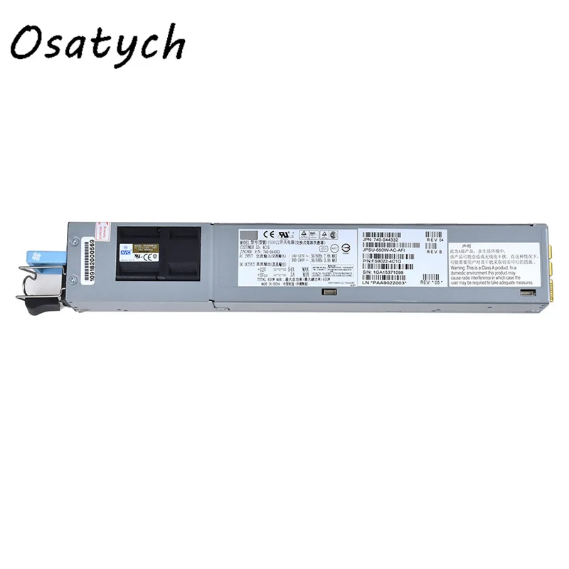 

1 шт. для Juniper JPSU-650W-AC-AFI EX4550 QFX3500 QFX5100, источник питания переменного тока