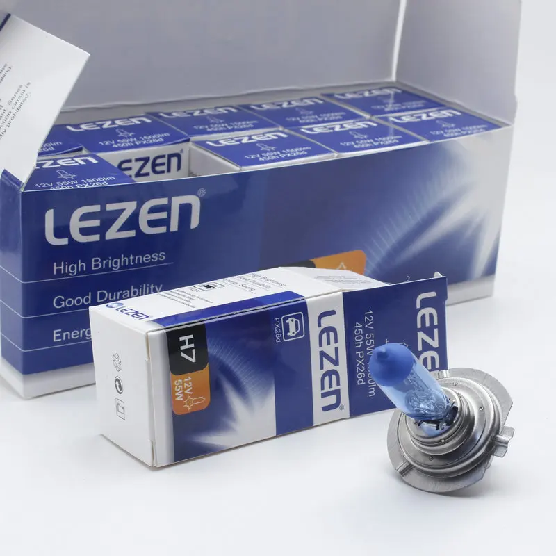 

2018 Time-limited Special Offer 10 Pcs H7 55w/35-55-60w12v HOD lamp 6000k plating Blue white lamp car haedlight Halogen bulb