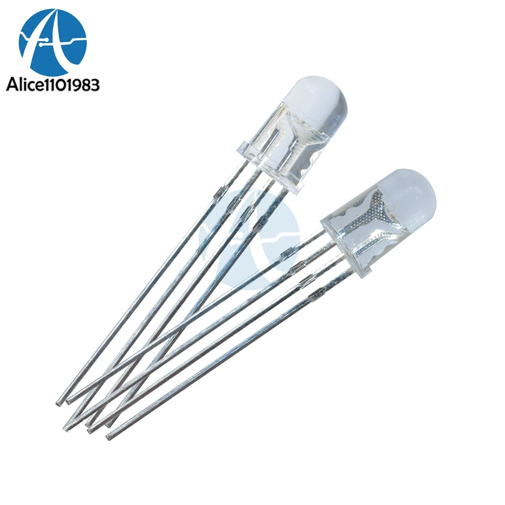 20 шт. разноцветные светодиодные диоды 4 контакта 5 мм|rgb led diode|led diodelight emitting diode |