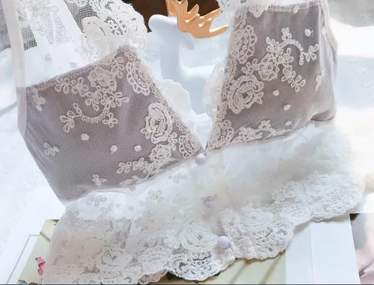 Новое поступление реальные фотографии M L Лолита сексуальный милый Kawaii модный кружевной Мягкий беспроводной бесшовный бюстгальтер нижнее белье RB320