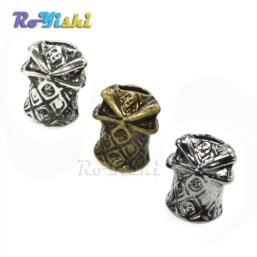 

1000pcs/pack Metal Skull Beads Hooded Ninja For Paracord Bracelet Knife Lanyards Jewelry Making Accessories
