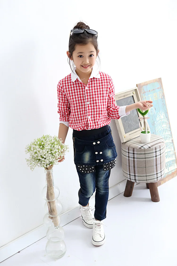 Школьные блузки для девочек с длинным рукавом и винтажным отложным воротником