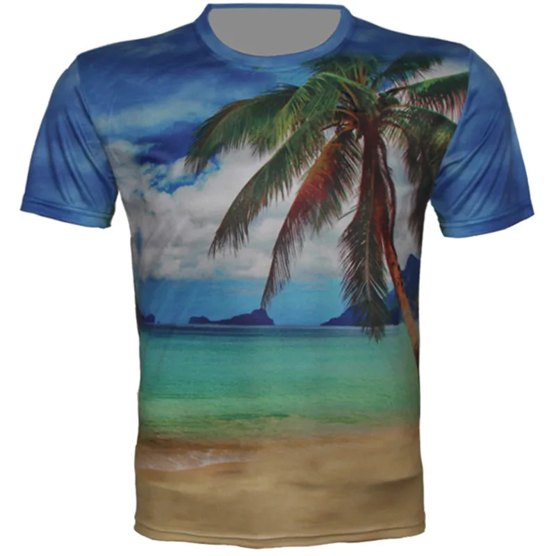 

Couture Cool New 2018 Children 3D T Shirt Girl Boy T-Shirt Coconut trees Chill Print Casual Tops Fit Height 95-155CM 4-15 Years