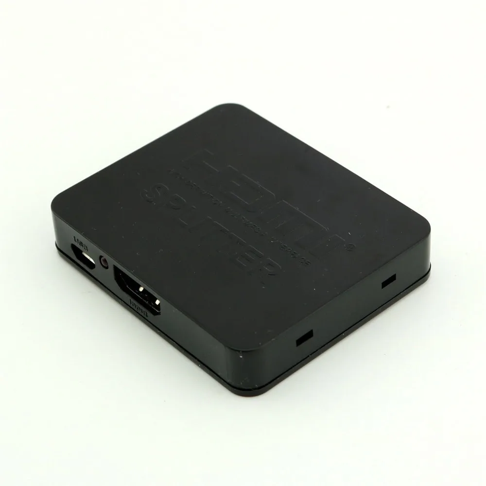 1 шт. белый/черный HDMI 1x2 сплиттер вход 2 выхода усилитель переключатель приставка - Фото №1