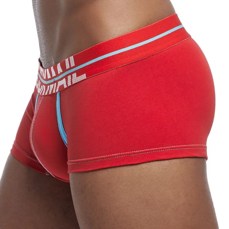 JOCKMAIL, сексуальное мужское нижнее белье, боксеры, хлопок, боксерские шорты, мужские боксеры, homme, Gay Cueca, боксеры, мужские трусы, u-образные выпуклые, с мешочком для пениса