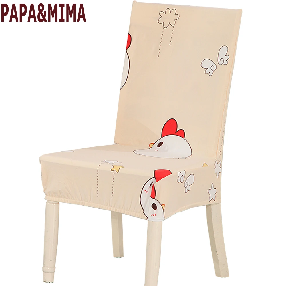 Многофункциональные чехлы на стулья для отелей PAPA &amp MIMA cock с принтом