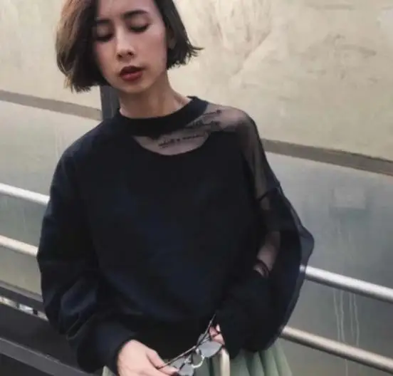 WHITNEY WANG 2019 Весенняя мода уличная буквы легкая ткань с вышивкой Лоскутная