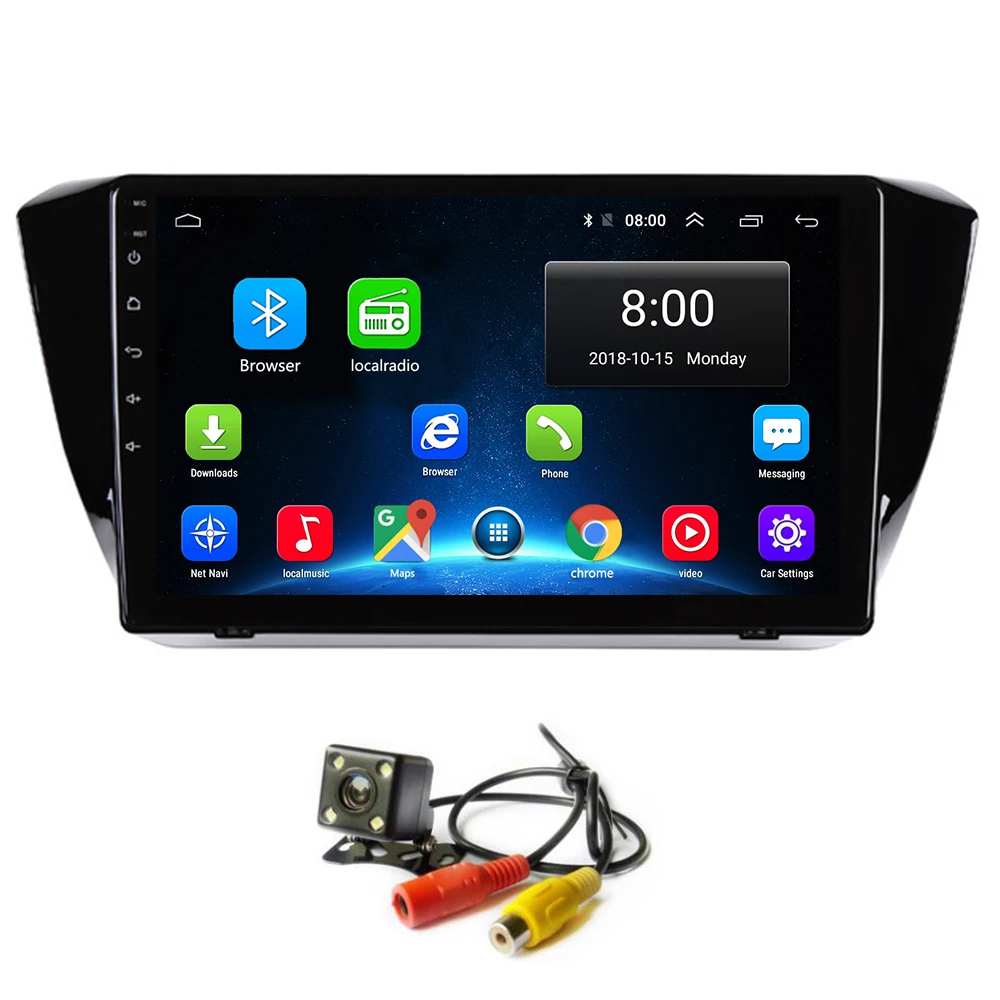 Android 8 1 автомобильный радиоприемник gps для Skoda Superb мультимедийный плеер стерео