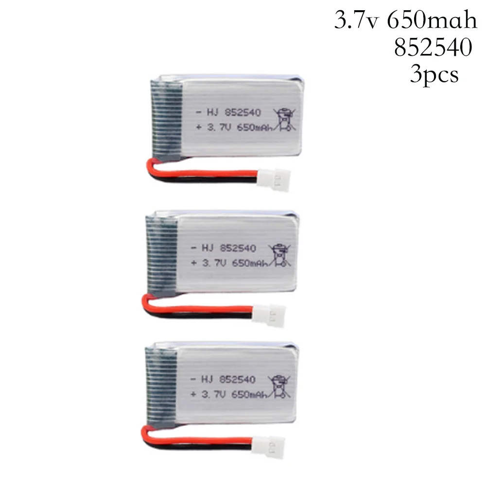 

3pcs/lot 3.7V 650mAh Drone Rechargeable Lipo Battery 802540 For SYMA X5C X5C-1 X5 H5C Quadcopter 3.7 v 650 mah 20c lipo battery