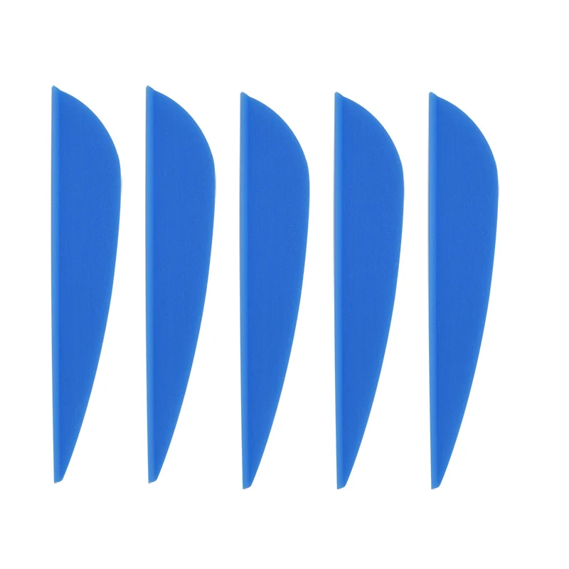 Blue 100 шт. 2," стрельба из лука стрелы перо резиновые Vanes Fletching Fletche для стрелы DIY Инструменты наружная практика стрельбы аксессуары - Цвет: Blue