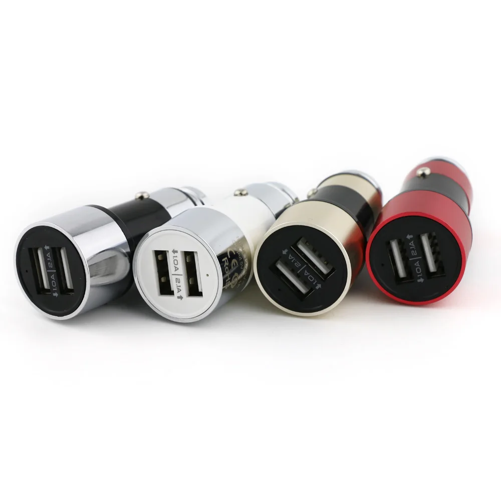 Автомобильное зарядное устройство с быстрой зарядкой двойной USB адаптер для