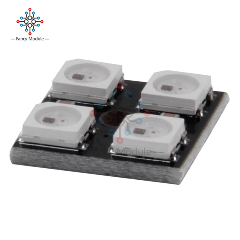 WS2812B 2*2 4 бит полный цвет 5050 RGB Светодиодная лампа панель света для Arduino |