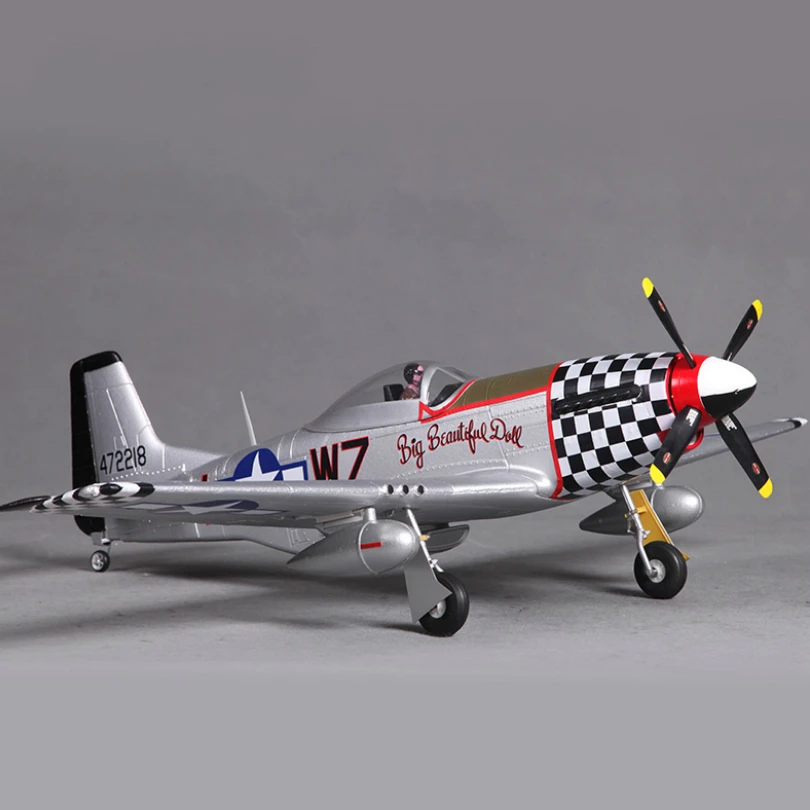 Мини самолет FMS 800 мм P51 радиоуправляемая модель Mustang V2 BBD 4CH 2S EPO PNP Warbird Hobby Avion
