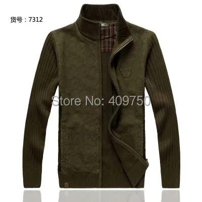 Autumn collar cardigan sweater men's 