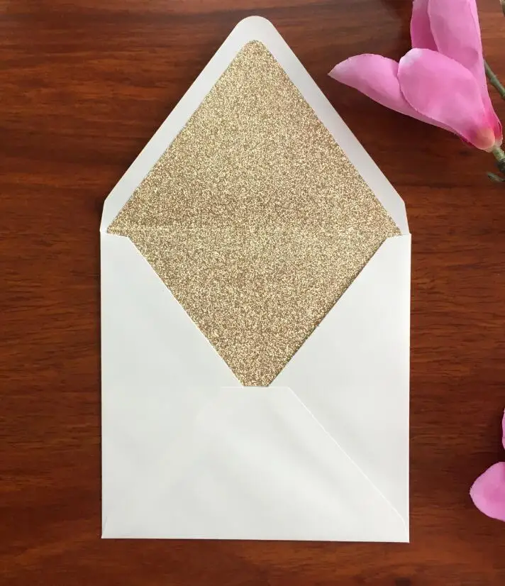 Envelope only Элегантные, цвета слоновой кости, лазерная резка, для свадьбы Пригласительные открытки для вечернки с лентой, индивидуальные приглашения на свадьбу карты, 100 шт, экспресс - Цвет: Envelope only