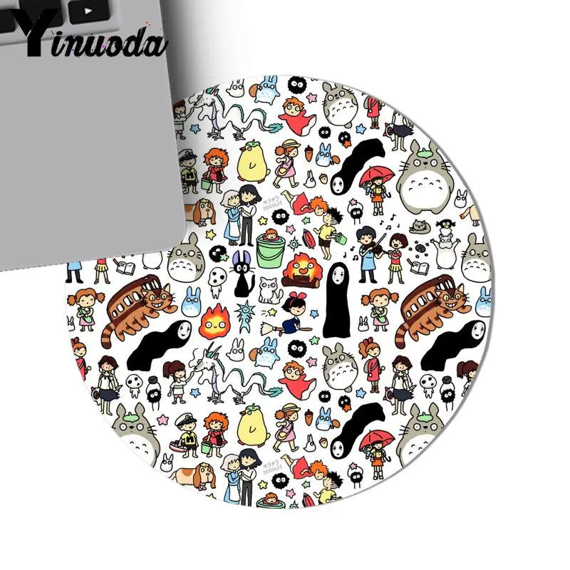 Профессиональный игровой коврик для мыши Yinuoda милый резиновый с рисунком Тоторо