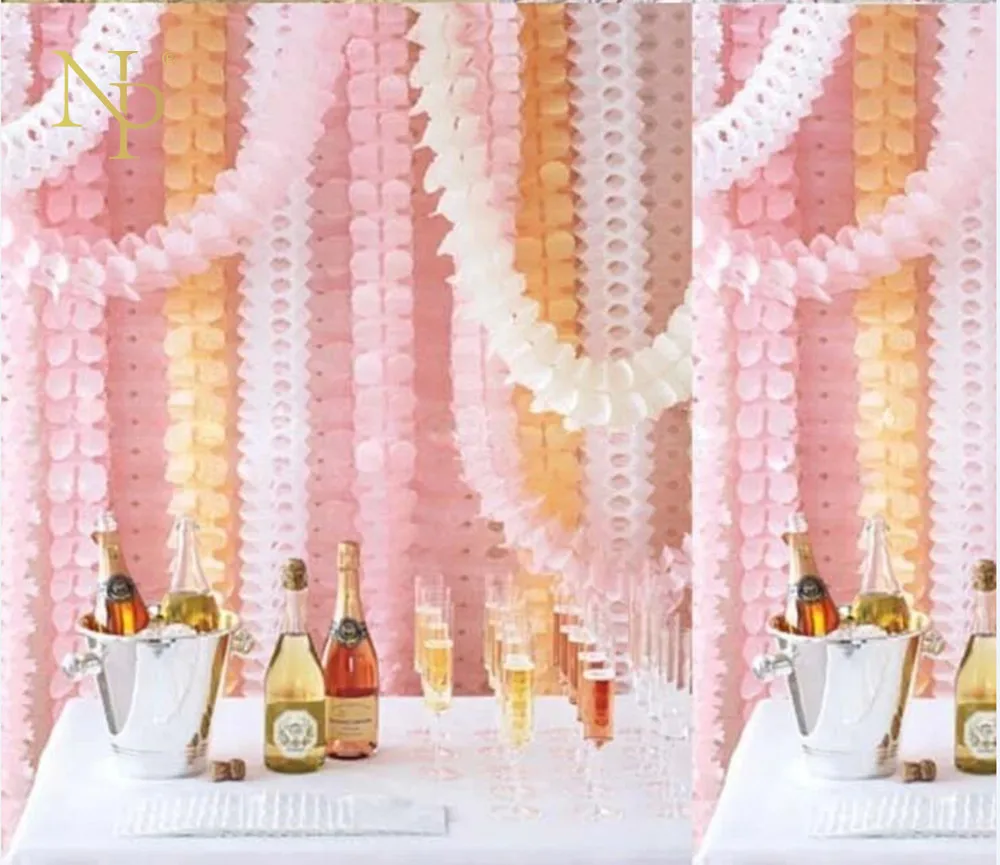

Nicro 3.6m Garlands Wedding Party Decoration Clover Paper Easter Birthday Curtain Marriage Engagement Christmas Bunting #Oth89