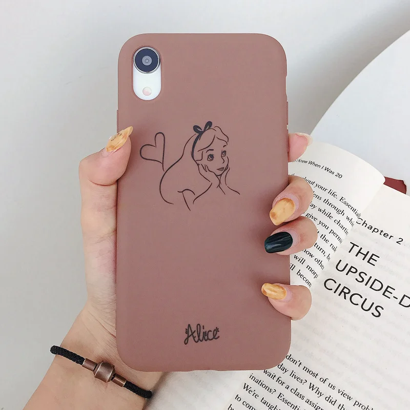 Чехол с рисунком Алисы для iPhone 11 Pro iPhone11 6 6S 7 8 Plus для iPhone X XS MAX XR мягкая задняя крышка ретро коричневый Чехол