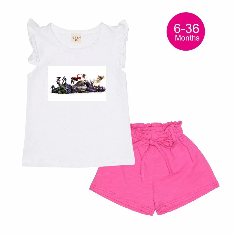 Симпатичные 7 36 м Носить Мстители Детские Дизайнер Девушки Детская Одежда Хлопка