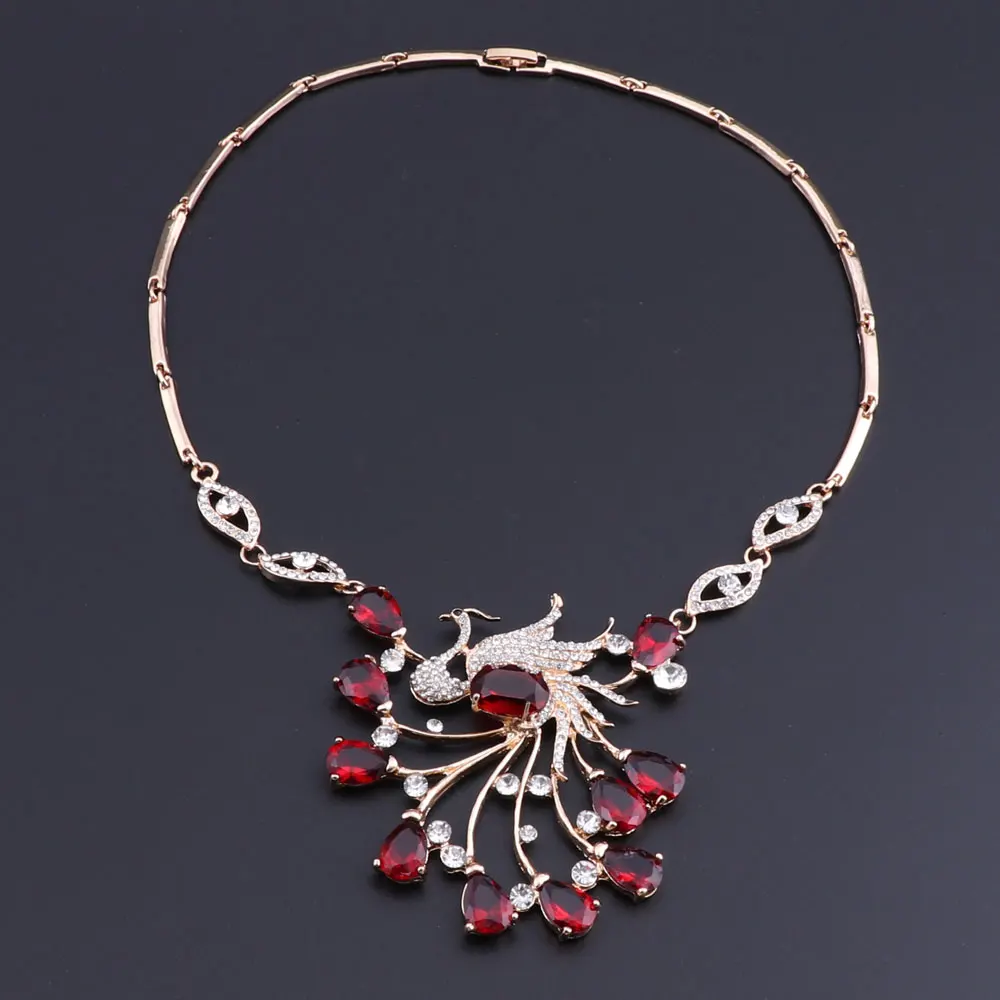 Набор украшений OEOEOS ожерелье и серьги в африканском стиле с птицами Фениксом для