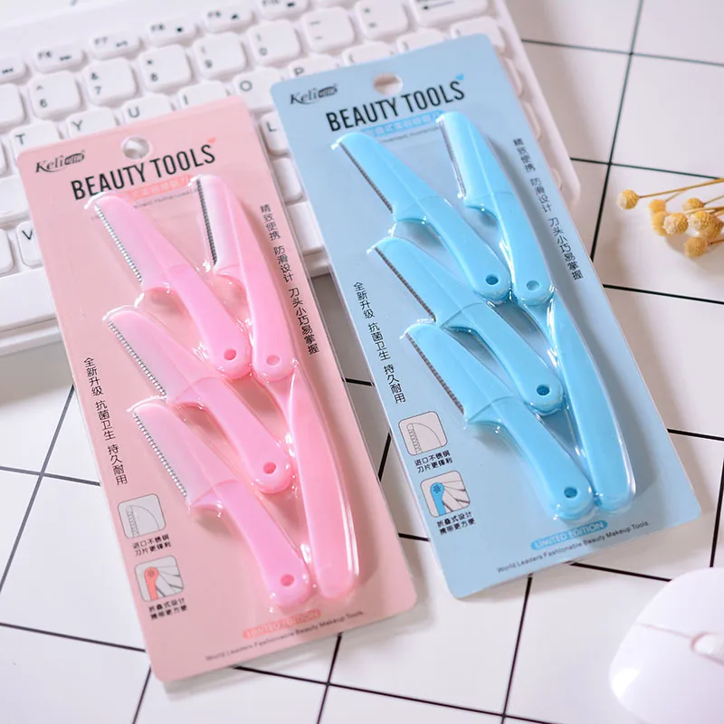 AMSIC Eyebrow Razor Facial Hair Remover Trimmer Sharp Mini Makeup Knife Shaper Tool | Красота и здоровье
