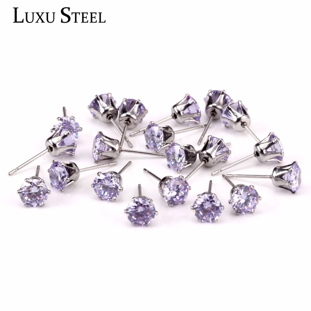 Серьги гвоздики из нержавеющей стали LUXU 2020 светильник пар|stud earrings set|earrings setsteel stud |