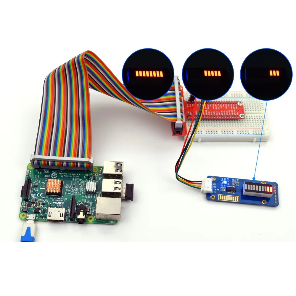 Deept новинка 10-секционный светодиодный модуль гистограммы для Arduino Raspberry Pi ARM AVR DSP PIC