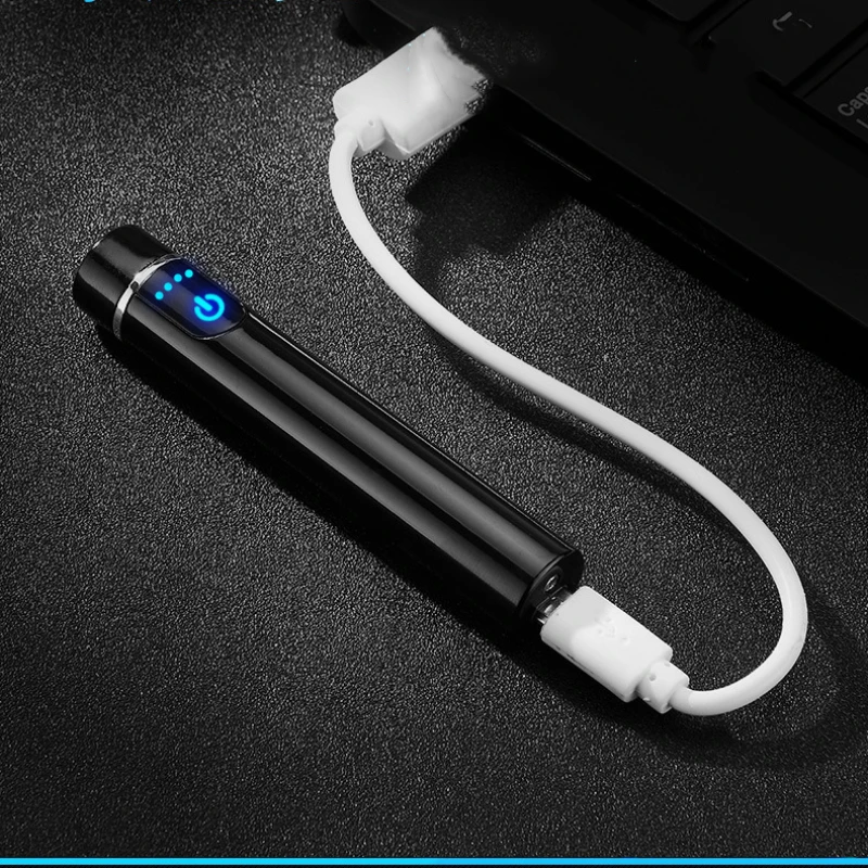 Сенсорная Электронная usb зажигалка, умный светодиодный индукционный прикуриватель, плазменная Вольфрамовая турбо-дуговая зажигалка, гаджеты для мужчин, подарок