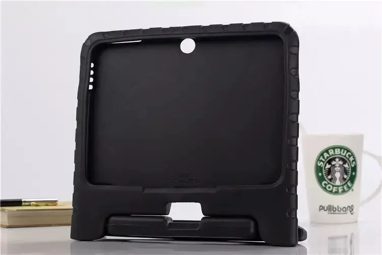 Черный Для samsung Galaxy Tab 4 10," SM-T530 T531 T535 чехол Высокое качество EVA пены Силиконовая ручка стенд дети противоударный чехол - Цвет: Черный