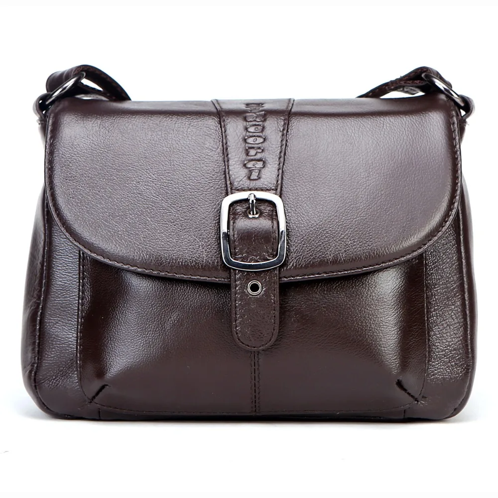 Золотые CROAL сумки почтальонки из натуральной кожи для женщин Маленькая женская