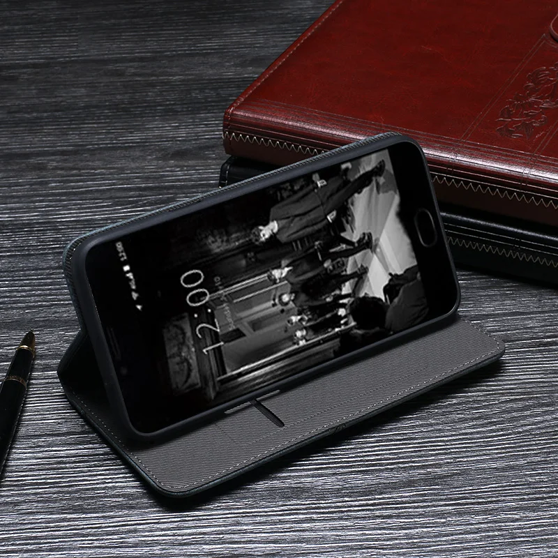 Umi C Note чехол Роскошный кожаный флип для защитный телефона Ретро задняя