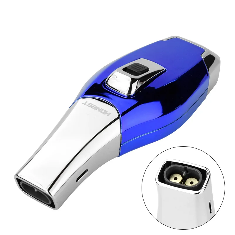 Новинка модная Бутановая Зажигалка 2 факела струйного пламени зажигалки для