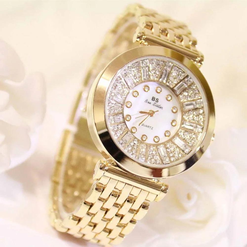 Часы наручные BS женские кварцевые с керамическим браслетом брендовые винтажные