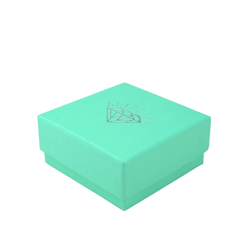 IDESTINY 11.11 High Quality Paper Packaging Blue Color Gift Boxes with Diamond Wholesale Jewelery Pendant Box Size 7.5*7.5*3.5cm | Украшения