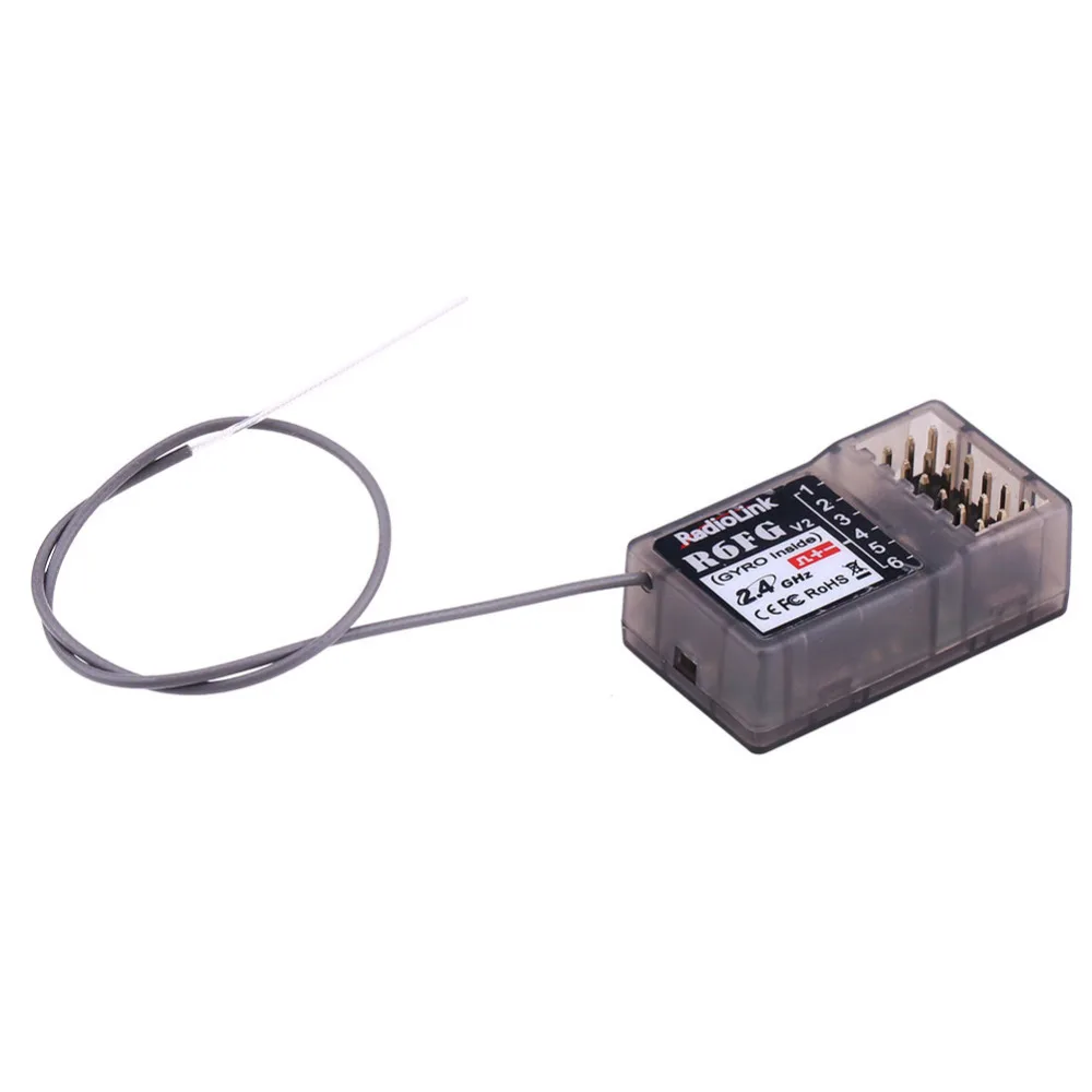 Радиоуправляемый приемник RadioLink R6FG 2 4 ГГц 6 каналов запчасти для RC6GS RC4GS RC3S RC4G T8FB